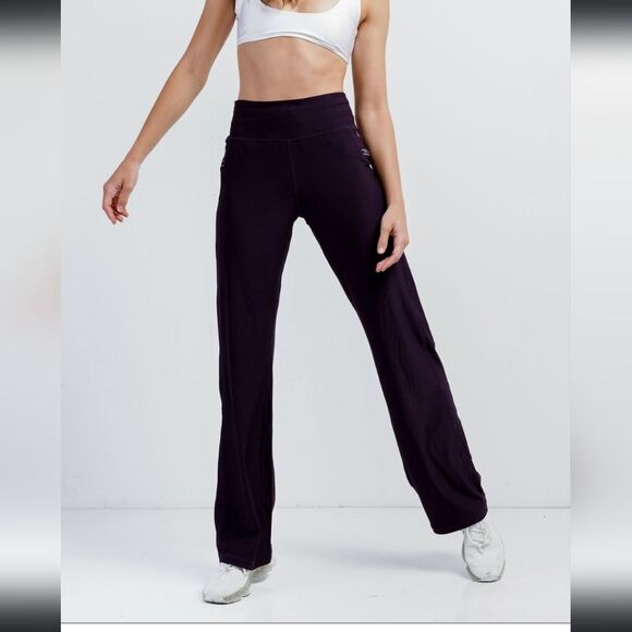NWT Black Berry Active Sporty Wide Leg Pants SZ VARIOUS - Picture 2 of 3
